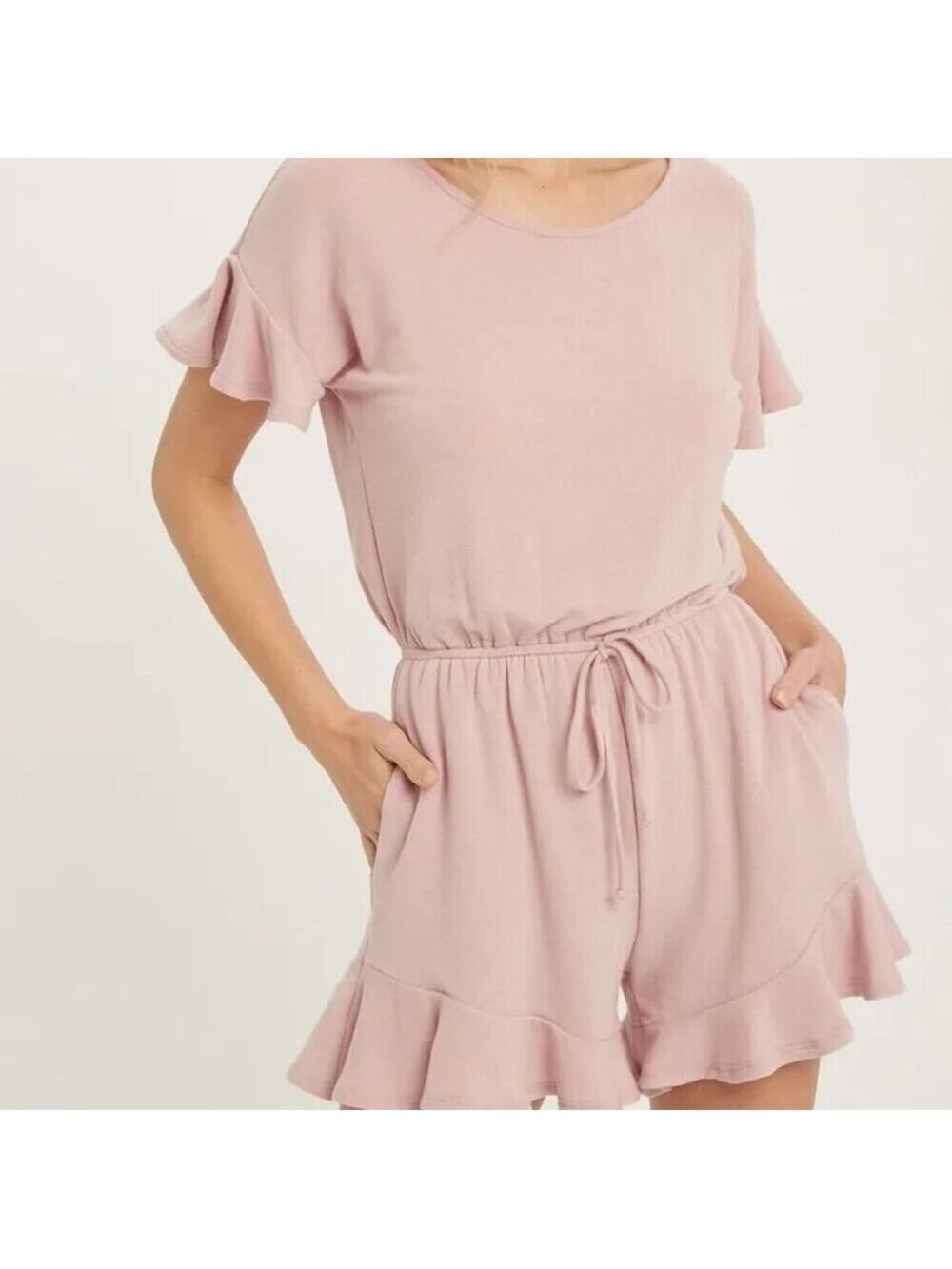 CLEAR OUT!!!! Ruffle Hem Romper - Picture 6 of 8